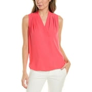 Anne Klein womens Pleated Blouse, xs, Red